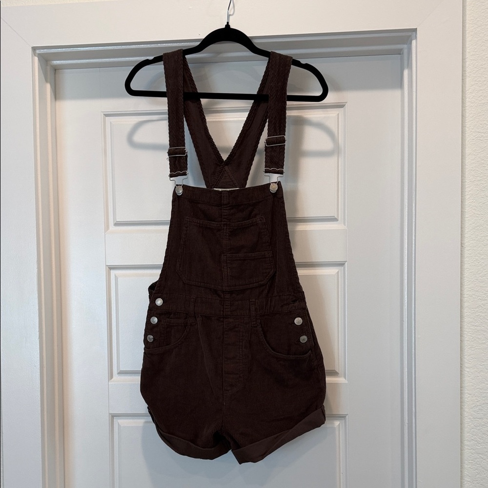 We The Free Brown Women's Shorts Overalls